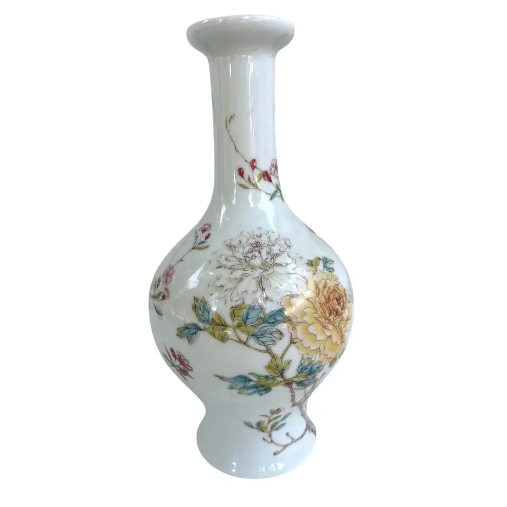 VTG Lenox The Peony Vase Qing Emperor Collection Porcelain Vase 11
